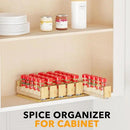 SpaceAid Bamboo Pull Out Spice Rack Organizer for Cabinet, Heavy Duty Slide Out Seasoning Kitchen Pantry Sliding Vertical Organization, 5.1" Wide, 2 Drawers(2" Wide), 1-Tier, Natural by CozyNest Decor