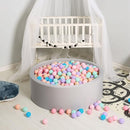 GOGOSO Ball Pits Balls for Toddlers Pack of 50 100 200 Plastics Shape Ball Non-Phthalate Non-BPA Non-Toxic 2.2-Inch Crush Proof Play Balls by TinyTreasures Baby Boutique
