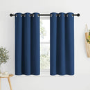 NICETOWN Short Blackout Curtains for Kitchen Window - Grommet Room Darkening Voice Reducing Solid Thermal Curtains & Drapes for Small Windows, Moroccan Blue, W34 x L50, 2 Panels by TinyTreasures Baby Boutique