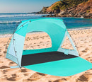 Beach Tent, Portable Sun Shelter for 2/3/4/6-8 Person with UPF 50+ UV Protection, Easy Setup Waterproof Beach Shade Canopy Cabana for Family Outdoor and Picnics, Fishing with Carrying Bag by TinyTreasures Baby Boutique