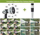 Tuyeho Retractable Garden Hose Reel 5/8" x 90 ft, Wall Mount Water Hose Reels with Automatic Slow Rewind System, Outdoor Hoses Reel with 2 Hose Nozzles for Garden Watering, Car Wash, Pet Shower by GreenHaven Gardens