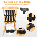 Toddler Booster Seat for Dining Table, Booster Seat for Table, 12.6x3.34 Inch Portable High Chair for Travel, HOSEASCA Compact Lightweight Travel Booster Seat with Adjustable Straps for Baby(Black) by TinyTreasures Baby Boutique