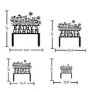 Custom Flowers Metal Garden Decor, Sign for Flower Beds, Personalized Flowers Garden Sign with Stakes, Metal Yard Art, Gift for Grandmother, Patio Decor, Farmhouse Decorations, Mom Gift by CozyNest Decor