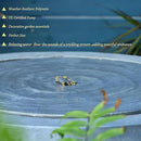 Garden Water Fountain Outdoor Large Round Bubbler Water Feature Indoor with Lights & Pump and Pebbles Concrete Effect for Patio Pool Pond Yard Home Decor Gray, 25 "L X 25" W X 17.5" H by GreenHaven Gardens