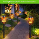 Solar Outdoor Lights, 10 Pack Solar Torch with Flickering Flame Waterproof, Solar Powered Garden Light, LED Flame Pathway Torches Lights for Yard, Patio, Outside Landscape Décor by GreenHaven Gardens