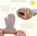 PESAAT Baby Girl Mittens Fleece Toddler Boy Mittens Warm Kids Winter Gloves Unisex Cold Weather Baby Gloves by TinyTreasures Baby Boutique