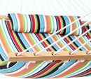 Lazy Daze 12 FT Sunbrella Fabric Hammock with Spreader Bars and Free Pillow Fits for Two Persons, All Weather and Fade Resistant for Patio Yard, 450 lbs Weight Capacity, Carousel Confetti by GreenHaven Gardens
