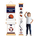 Personalized Name Growth Chart for Kids, Ball Measuring Height Chart, Meaningful Memories Through Kid Size Chart Measurement, Growth Chart Ruler for Wall, Toddler Room Decor by TinyTreasures Baby Boutique