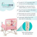Hiccapop OmniBoost Travel Booster Seat with Tray for Baby | Folding Portable Baby Booster Seat for Dining Table, Camping, Beach, Grandma’s | Tip-Free Design Straps to Kitchen Chairs - Booster Chair by TinyTreasures Baby Boutique