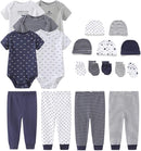Kiddiezoom Unisex Baby Layette Essentials Giftset Clothing Set 19-Piece For Newborn Baby by TinyTreasures Baby Boutique