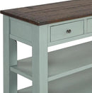 Farmhouse Wood Entryway Console Table 48-Inch Modern Sofa Entry Table with Drawers and Storage Shelves for Entrance Living Room (Green) by CozyNest Decor