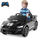 Costzon Ride on Car, 12V Licensed Ford Mustang Shelby GT500 Kids' Electric Vehicles w/Remote Control, USB Port, Radio, Music, Player, High Low Speed & Soft Start, Racing Kids Car for Toddler (Black) by TinyTreasures Baby Boutique