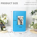 RECUTMS Photo Album 4x6 300 Pockets Photo Albums with Leather Cover for Family Wedding Baby Photo Book Holds Horizontal Pictures (Sky Blue) by TinyTreasures Baby Boutique