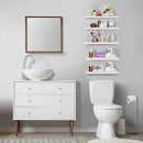 Sorbus Floating Shelves for Wall, Bathroom Shelves Wall Mounted for Kitchen, Bedroom, Living Room, Bathroom Storage, Over Toilet, Hanging Book Shelf for Ｗall Home Decor (White, 5 Pack) by CozyNest Decor