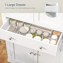 usikey 72” Pantry Cabinet, Tall Kitchen Storage Cabinet with 4 Doors and 1 Drawer, Cupboard with 6 Hanging Shelves and Adjustable Shelves for Kitchen, Dining Room, Living Room, White by CozyNest Decor