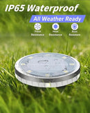 Solar Ground Lights Outdoor 26 Pack Waterproof, Upgraded Solar Garden Lights with 4 Side Light, Stainless Steel Solar Powered Disc Landscape Light for Walkway Pathway Lawn Yard Patio Deck-Cool White by CozyNest Decor