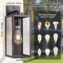 Oil-Rubbed Bronze Dusk to Dawn Outdoor Wall Light, Large 16" Exterior Wall Lantern Waterproof, Brown Farmhouse Porch Sconce, Modern Wall-Mounted Outside Light Fixture for House Garage, Patio Lamp by GreenHaven Gardens