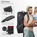 Car Seat Travel Bag - Padded, Comfortable, Durable, Roomy Gate Check Carseat Cover Backpack Fits 3-in-1，Convertible, Booster & Infant Car Seats for Airplane, Airport, Gray by TinyTreasures Baby Boutique