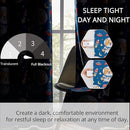 Kids Blackout Curtains - Space Dog Design, 100% Blackout, 2 Panels, Each W52×63, Thermal Insulated, Noise Reducing & Energy Efficient for Kids Bedroom, Turn your child’s room into a fun adventure by TinyTreasures Baby Boutique