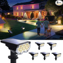 Solar Power Spotlight Outdoor Waterproof Landscape LED Accent Lighting for Yard, Tree, Plants, Walls, Path, Garden, Statues, Adjustable Brightness,Dusk to Dawn Long Lasting 6 Pack Warm White by GreenHaven Gardens