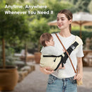 Toddler Sling Carrier, Easy to Wear Baby Carrier Sling 7-40 lbs, Adjustable Lightweight Baby Wrap Sling, Perfect Toddler Hip Carriers One Size Fits All, Beige by TinyTreasures Baby Boutique
