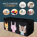 Extra Large Toy Storage Organizer with Lid - Sturdy, Collapsible Toy Chest Storage Box with Cute Design - Toys Bin with Dividers for Kids, Boys, Girls, Nursery, Bedroom, Play room 37"x16"x14" by CozyNest Decor