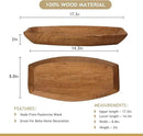 Uziass Wood Dough Bowl, 17.25"x 8.8" Hand Carved Wooden Dough Bowls for Decor Rustic Wood Dough Bowls Decorative Wooden Dough Fruits Bowl for Table Centerpiece Dining Living Room Home Kitchen Decor by CozyNest Decor
