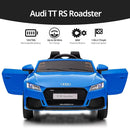 Licensed Audi Electric Kids Car, 12V Kids Ride-on Toy Car for Toddlers w/Remote - Dark Blue by TinyTreasures Baby Boutique