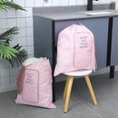 2 Pcs Travel Laundry Bag Washable Dirty Clothes Bag with Drawstring and Zipper for Suitcase, 22 x 18 Inch (Pink,Classic) by TinyTreasures Baby Boutique