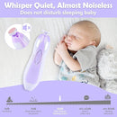 Baby Nail Trimmer Electric, 6 in 1 Baby Nail File Clippers Infant Grooming Kit Manicure Set for Toddler or Adults, Purple by TinyTreasures Baby Boutique