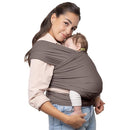 Boba Baby Wrap Carrier – Original Baby Sling Carrier for Newborns (7–35 lbs), Soft, Secure, Hands-Free & Ergonomic, Ideal for Comfortable Bonding, New Parents (Grey) by TinyTreasures Baby Boutique