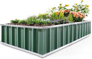KING BIRD Raised Garden Bed 68"x 36"x 12" Galvanized Steel Metal Outdoor Garden Planter Box Kit with 2 Pairs of Gloves (Green) by GreenHaven Gardens