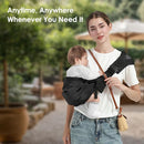 Toddler Sling Carrier, Easy to Wear Baby Carrier Sling 7-40 lbs, Adjustable Lightweight Baby Wrap Sling, Perfect Toddler Hip Carriers One Size Fits All, Black by TinyTreasures Baby Boutique