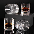 KAMMAK Crystal Whiskey Glasses Set of 2, 6.76oz Old Fashioned Glasses Stemless, Hand Blown White Cocktail Glasses, Engagement Gifts for Couples, Women, Men by CozyNest Decor