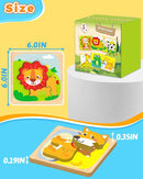 Benresive Wooden Toddler Puzzles, 6pcs Animal Montessori Toys for 1-3 Year Old Boys & Girls, Learning Educational Preschool Toys, Great Gifts for 1 2 3 Year Olds by TinyTreasures Baby Boutique