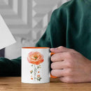 Ranunculus Lover Accent Mug, Novelty Flower Themed Coffee Cup 11oz 15oz, Customized Ranunculus Floral Mug With Name, Personalized Flower Decorative Cup, Gift For Birthday by CozyNest Decor