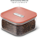 Caraway 1qt Glass Airtight Food Storage Container with Lid – Non-Toxic, BPA-Free Kitchen Storage Container – Stackable, Space-Saving Airtight Container for Dry Goods and More - Perracotta by CozyNest Decor