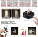 Spotlight Battery Operated, Wireless LED Puck Light, Dimmable Accent Spot Light for Plant Tree Indoor, Stick Uplighting for Display Photo Dartboard Painting Artwork Gallery Portrait, 2 Pack by CozyNest Decor