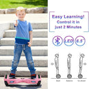SISIGAD Scooters for Kids Ages 6-12, with Built-in Bluetooth Speaker and 6.5" Colorful Lights Wheels, Safety Certified Self Balancing Scooter Gift for Kids by TinyTreasures Baby Boutique