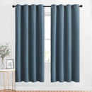 NICETOWN Blackout Curtain Panels 72 - Window Treatment Energy Saving Thermal Insulated Solid Grommet Blackout Drapes for Living Room (Smoky Blue, 1 Pair, 52 by 72-Inch) by TinyTreasures Baby Boutique