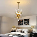 Ganeed Crystal Chandeliers,K9 Crystal Pendant Light with 3-Light Chandelier Lighting Fixtures,Ceiling Light for Living Room Bedroom Restaurant Hallway (Gold) by CozyNest Decor