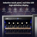 24 Inch Wine Cooler Refrigerator, 179 Bottles Professional Wine Cellars with Powerful Compressor,Quiet Operation and Elegant Design for The Wine Lovers by CozyNest Decor