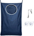 KEEPJOY XL Hanging Laundry Hamper Bag, Hanging Hamper with 2 Strong Hooks for Dirty clothes Door Hanging Laundry bag Large Size 36X22 inch (Blue-1Pack) by CozyNest Decor