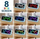 Netzu Loud Alarm Clock for Heavy Sleepers, RGB Alarm Clocks for Bedrooms Seniors Kids, Plug in Digital Clock with 5 Dimmers, 2 Alarms, 4 Volumes and Snooze by TinyTreasures Baby Boutique