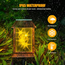 Solar Lanterns Outdoor Waterproof, Upgraded Flashing Mode Solar Lantern Outdoor Lights, 3D Starry Hanging Outdoor Lanterns Lights Stake Lights for Yard Garden Decor（1PCS） by GreenHaven Gardens