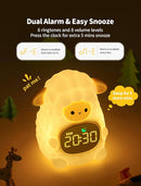 MASHI Sheep Alarm Clock, Toddler Sleep Training Clock with Sun & Moon, Sleep Sound Machine, Night Lights, Alarm Clock for Kids, Gift Ideas for Kids Child by TinyTreasures Baby Boutique