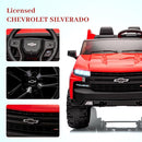 Hetoy 24V 2-Seater Truck Licensed Chevrolet Silverado Ride On Car Toy w/Parent Remote Control,4xSpring Suspension, 3 Speeds, Wireless Music, MP3 Player, Electric Vehicle Car for Kids, Red by TinyTreasures Baby Boutique