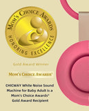 2025 Mom's Choice Awards, Portable Sound Machine for Baby Adult, AI Cry Detection, 18 Soothing Sound, Bluetooth Rechargeable White Noise Machine for Home Travel, Nursery Light, Barbie Pink by TinyTreasures Baby Boutique