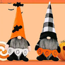 Halloween Gnomes Plush Decor,Witch Scandinavian Tomte Nisse Gnome Swedish Table Decorations Handmade Gnome Decoraion for Home,Orange by CozyNest Decor