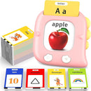 Kidzdo Dinosaur ABCs Learning Toys, 254 Words Talking Flash Cards, Birthday Gifts for 2 3 4 5 6 Years Old Girls, Pocket Speech Language Therapy Toys for Toddlers Ages 2-6, Pink by TinyTreasures Baby Boutique